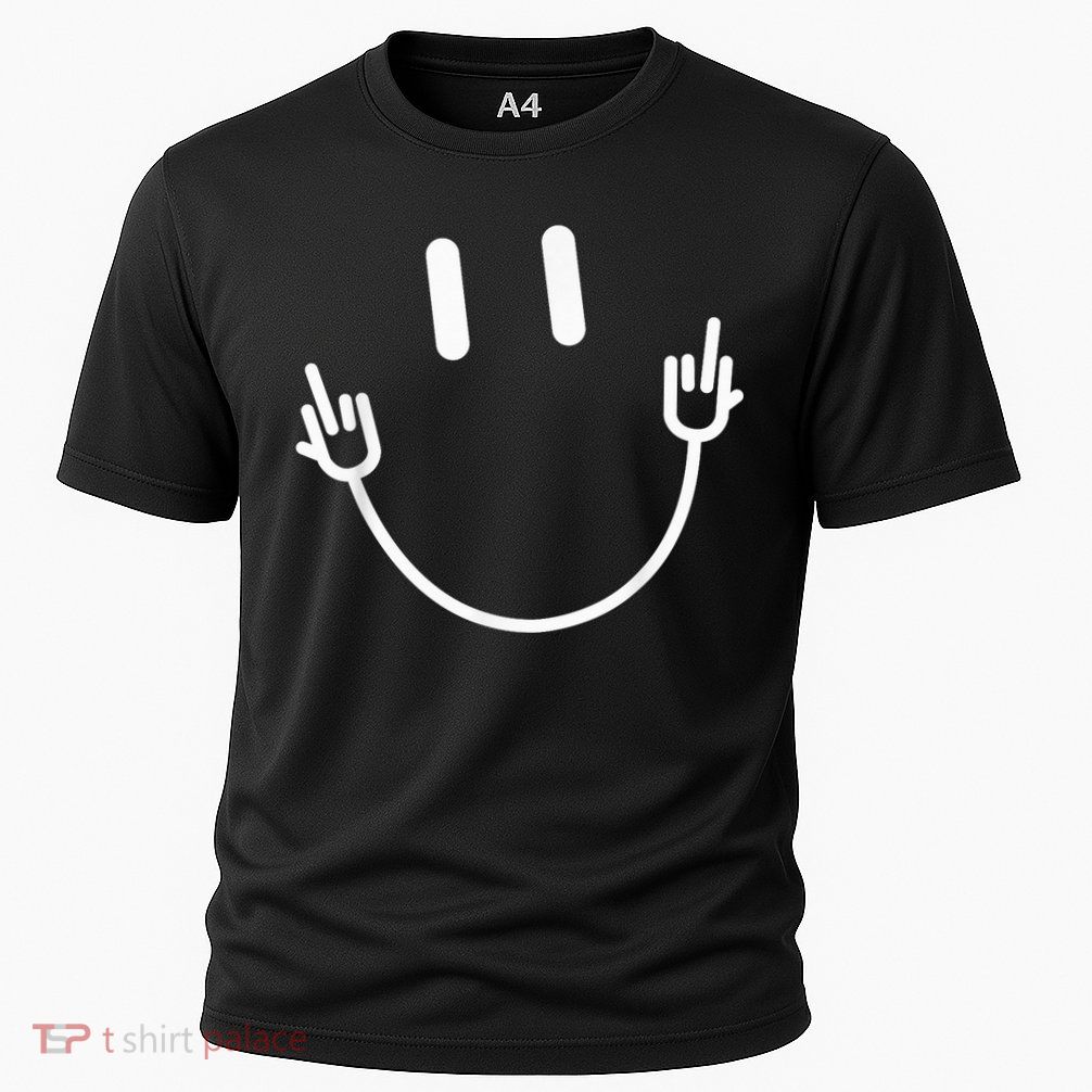 Power Socket Smile Middle Finger Hand Icon Meme Electrician Performance Shirt