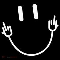 Power Socket Smile Middle Finger Hand Icon Meme Electrician Tall T-Shirt