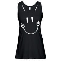 Power Socket Smile Middle Finger Hand Icon Meme Electrician Ladies Essential Flowy Tank