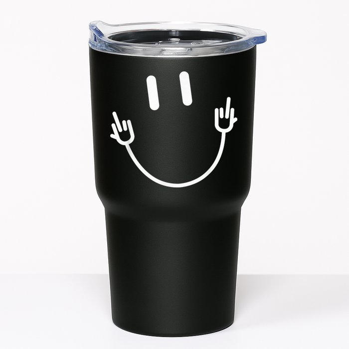 Power Socket Smile Middle Finger Hand Icon Meme Electrician Tumbler