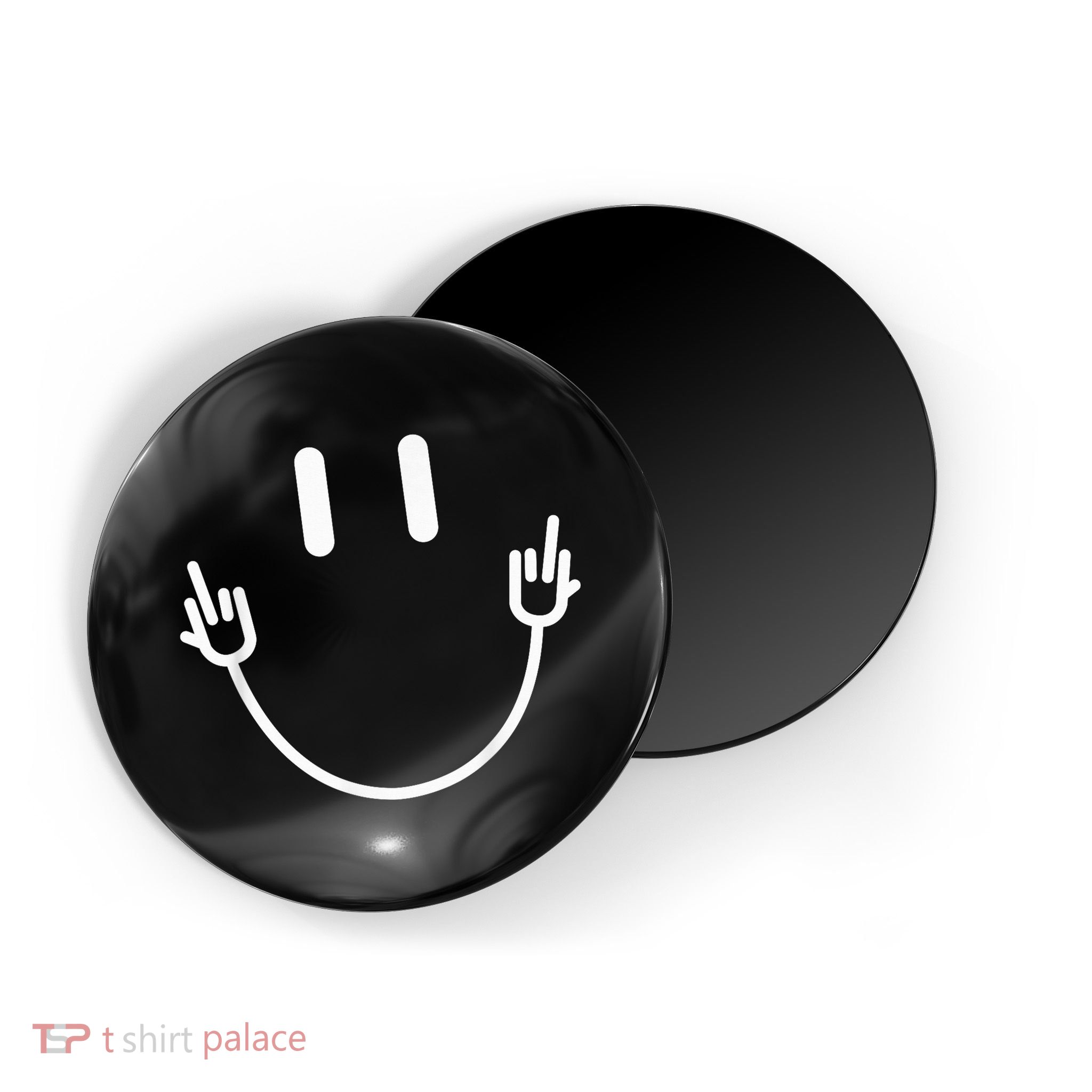 Power Socket Smile Middle Finger Hand Icon Meme Electrician Magnet