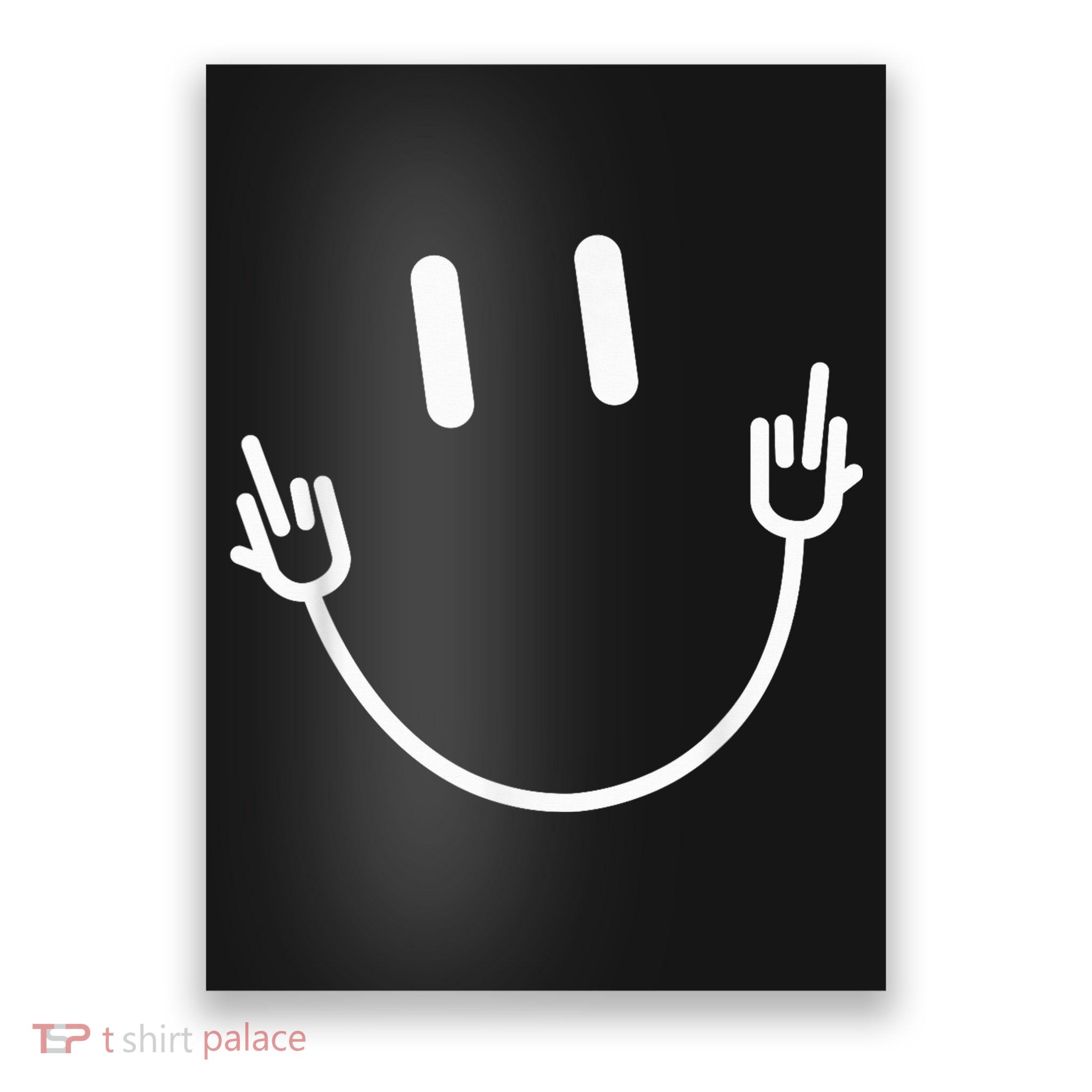 Power Socket Smile Middle Finger Hand Icon Meme Electrician Poster