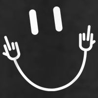 Power Socket Smile Middle Finger Hand Icon Meme Electrician 25L Jumbo Tote