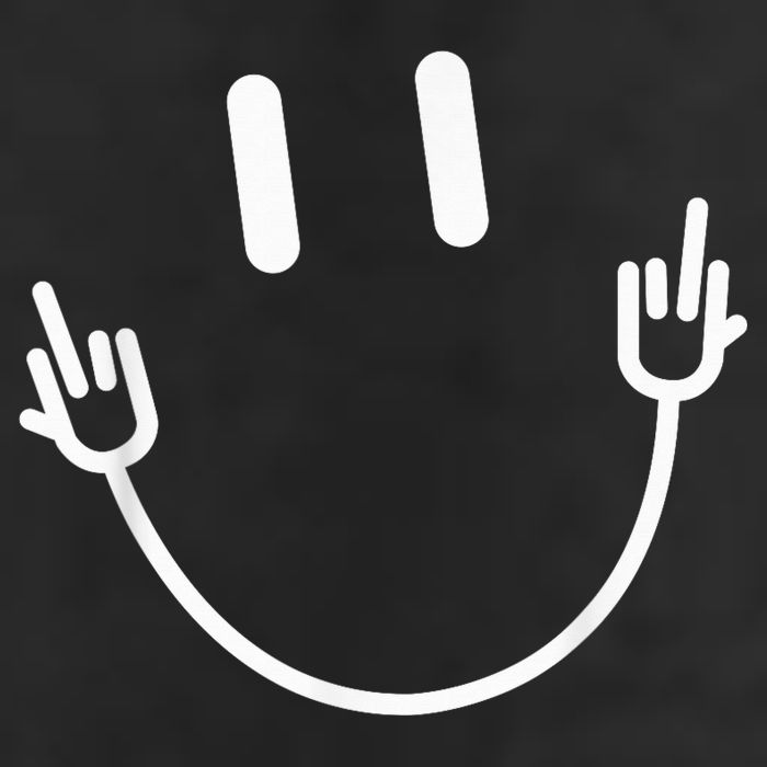 Power Socket Smile Middle Finger Hand Icon Meme Electrician 25L Jumbo Tote