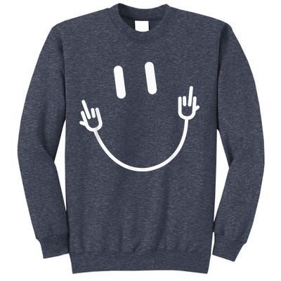 Power Socket Smile Middle Finger Hand Icon Meme Electrician Sweatshirt