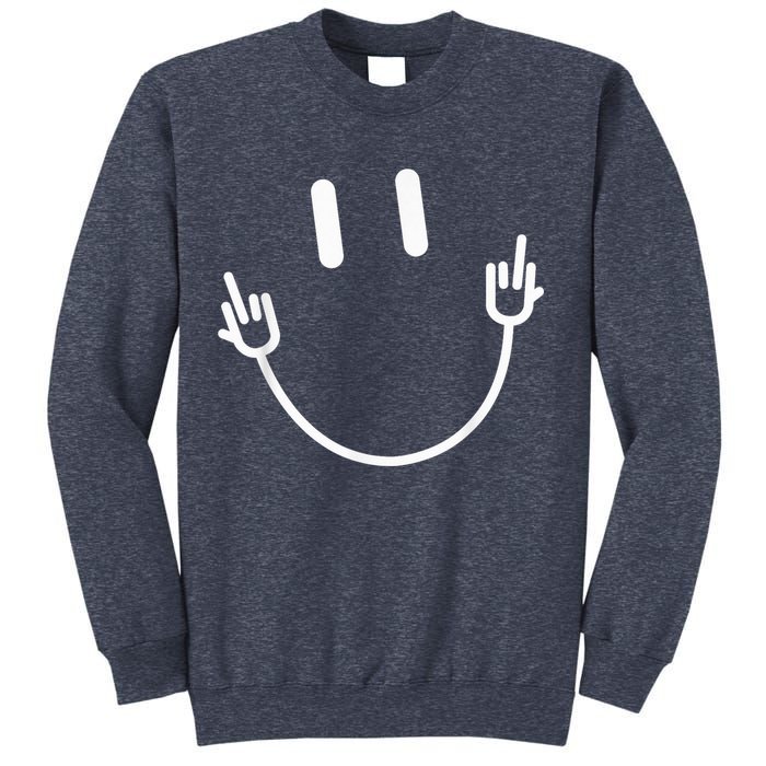 Power Socket Smile Middle Finger Hand Icon Meme Electrician Sweatshirt