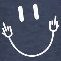 Power Socket Smile Middle Finger Hand Icon Meme Electrician Women's Perfect Tri Rocker Tank