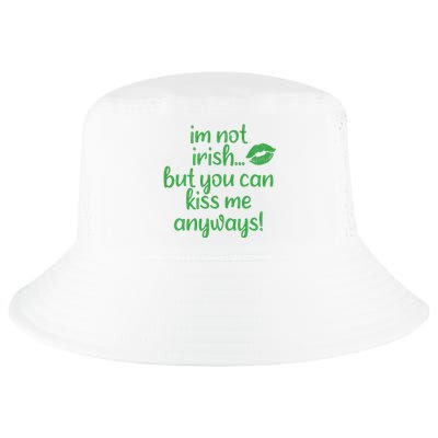 Plus Size St Patrick's Day Shirt, I'm Not Irish But You Can Kiss Me Anyway Cool Comfort Performance Bucket Hat