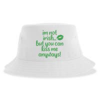 Plus Size St Patrick's Day Shirt, I'm Not Irish But You Can Kiss Me Anyway Sustainable Bucket Hat