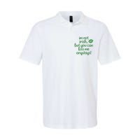 Plus Size St Patrick's Day Shirt, I'm Not Irish But You Can Kiss Me Anyway Softstyle Adult Sport Polo