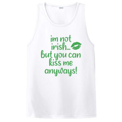 Plus Size St Patrick's Day Shirt, I'm Not Irish But You Can Kiss Me Anyway PosiCharge Competitor Tank