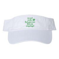 Plus Size St Patrick's Day Shirt, I'm Not Irish But You Can Kiss Me Anyway Valucap Bio-Washed Visor