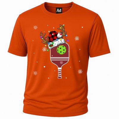 Pickleball Santa Sports Christmas Pickleball Player Gift Cooling Performance Crew T-Shirt