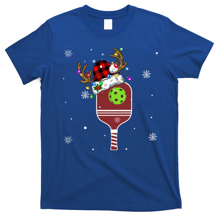 Pickleball Santa Sports Christmas Pickleball Player Gift T-Shirt