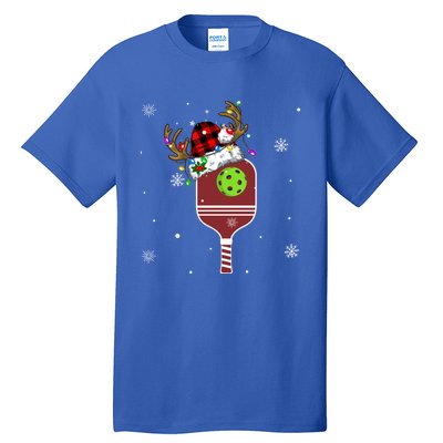 Pickleball Santa Sports Christmas Pickleball Player Gift Tall T-Shirt