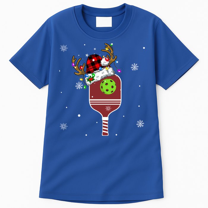 Pickleball Santa Sports Christmas Pickleball Player Gift Tall T-Shirt