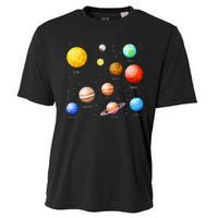 Planets Solar System Science Astronomy Space Lovers Cooling Performance Crew T-Shirt