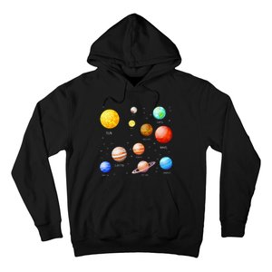 Planets Solar System Science Astronomy Space Lovers Hoodie