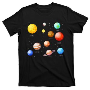 Planets Solar System Science Astronomy Space Lovers T-Shirt