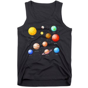 Planets Solar System Science Astronomy Space Lovers Tank Top