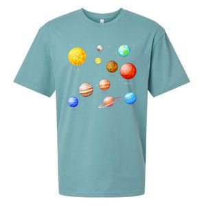 Planets Solar System Science Astronomy Space Lovers Sueded Cloud Jersey T-Shirt