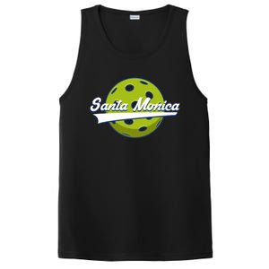 Pickleball Swoosh Santa Monica Ca Gift PosiCharge Competitor Tank