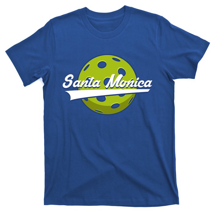 Pickleball Swoosh Santa Monica Ca Gift T-Shirt