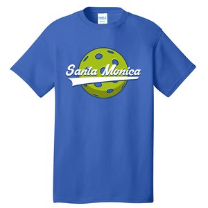 Pickleball Swoosh Santa Monica Ca Gift Tall T-Shirt