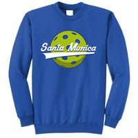 Pickleball Swoosh Santa Monica Ca Gift Tall Sweatshirt