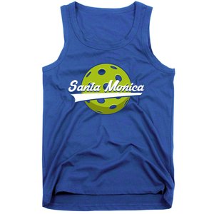 Pickleball Swoosh Santa Monica Ca Gift Tank Top