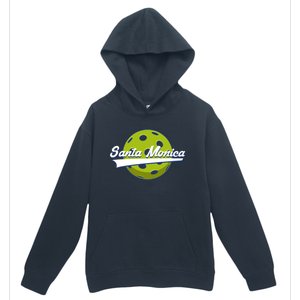 Pickleball Swoosh Santa Monica Ca Gift Urban Pullover Hoodie