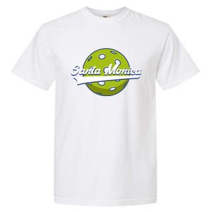 Pickleball Swoosh Santa Monica Ca Gift Garment-Dyed Heavyweight T-Shirt