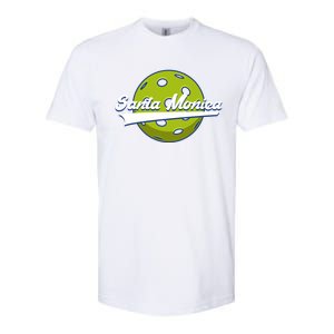 Pickleball Swoosh Santa Monica Ca Gift Softstyle CVC T-Shirt