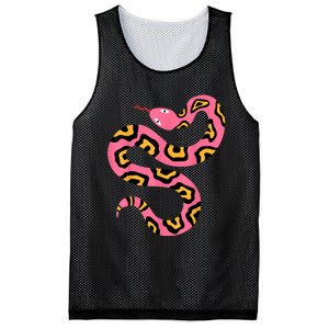 Pink Snake Sky Herpetologist Reptile Python Lover Mesh Reversible Basketball Jersey Tank