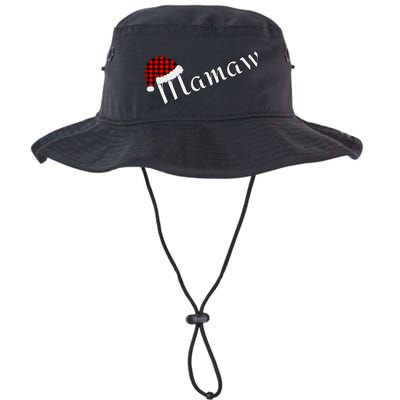 Plaid Santa Sleep Hat Mamaw Gift Bucket Hat