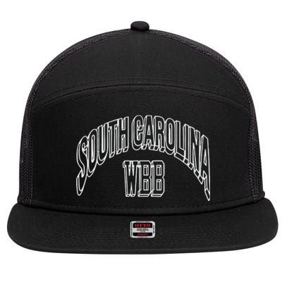 Playa Society South Carolina 7 Panel Mesh Trucker Snapback Hat