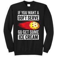 Pickleball Soft Serve Ice Cream Funny Pickleball Sweatshirt