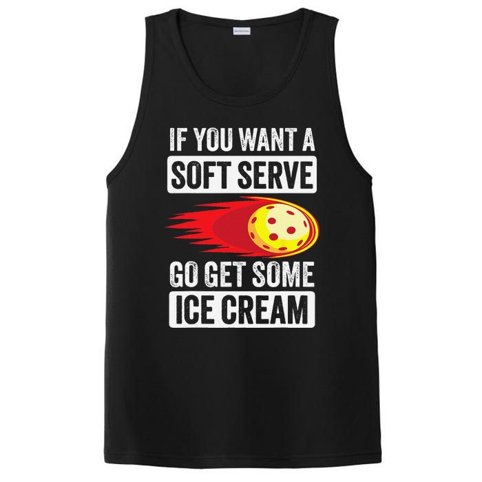 Pickleball Soft Serve Ice Cream Funny Pickleball PosiCharge Competitor Tank