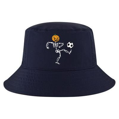 Pumpkin Skeleton Soccer Player Halloween Boy Soccer Cool Comfort Performance Bucket Hat