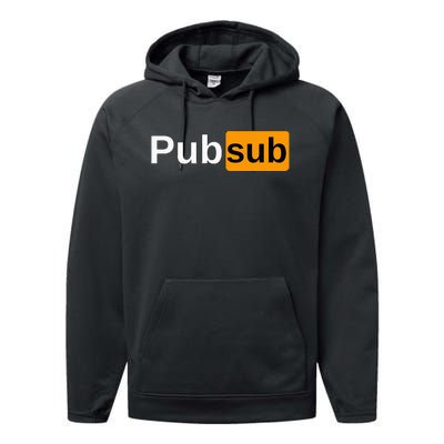 Pub Sub Sandwich Fan Adult Sarcastic Humor Performance Fleece Hoodie