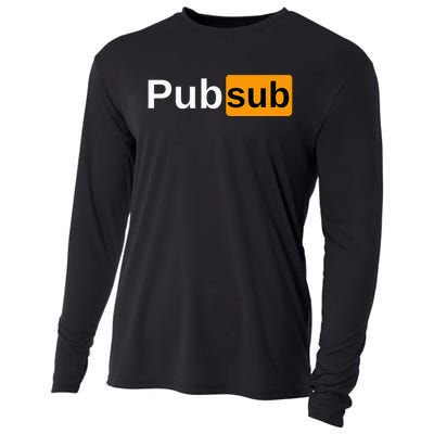 Pub Sub Sandwich Fan Adult Sarcastic Humor Cooling Performance Long Sleeve Crew