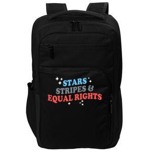 Patriotic Stars Stripes And Equal Rights 4th Of July Gift Impact Tech Backpack