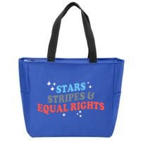 Patriotic Stars Stripes And Equal Rights 4th Of July Gift Zip Tote Bag