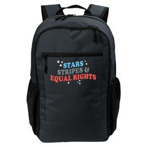 Patriotic Stars Stripes And Equal Rights 4th Of July Gift Daily Commute Backpack