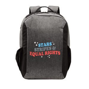 Patriotic Stars Stripes And Equal Rights 4th Of July Gift Vector Backpack