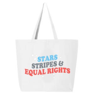 Patriotic Stars Stripes And Equal Rights 4th Of July Gift 25L Jumbo Tote