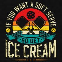 Pickleball Soft Serve Ice Cream Pickleball Player Ladies PosiCharge Tri-Blend Wicking Tank