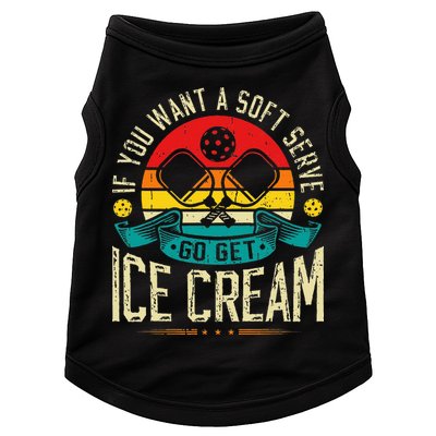 Pickleball Soft Serve Ice Cream Pickleball Player Doggie Tank