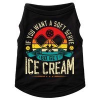Pickleball Soft Serve Ice Cream Pickleball Player Doggie Tank