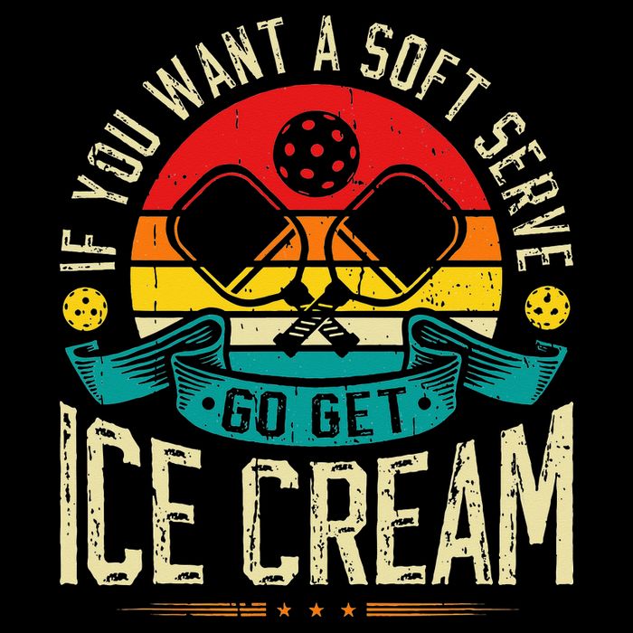 Pickleball Soft Serve Ice Cream Pickleball Player Performance Shirt